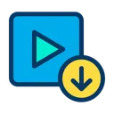 Free Video Video Download Downloading Icon
