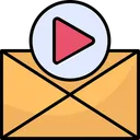 Free Video Envelope  Icon