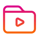 Free Video Folder Folder Video Icon
