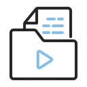 Free Video folder  Icon