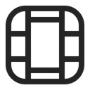 Free Outline Video Frame Icon