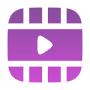 Free Video Frame Play Horizontal Icon