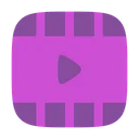 Free Video Frame Play Horizontal Icon