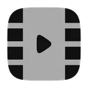 Free Video Frame Play Vertical Icon