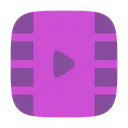 Free Video Frame Play Vertical Icon