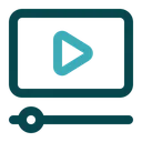 Free Video Lesson Video Tutorial Education Icon