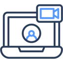 Free Videollamada Clase En Linea Elearning Icon