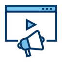 Free Video Marketing Video Seo Digital Marketin Icon