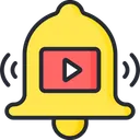 Free Notificacion De Video Notificacion De Video En Linea Campana Icono