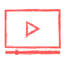 Free Video Player Marketing Icon