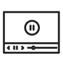 Free Player Video Pause Icon