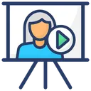 Free Video Presentation Video Series Multimedia Icon