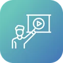 Free Video Conference Presentation Icon