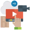 Free Video Production Digital Marketing Video Recording Icon