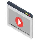 Free Video Streaming Music Video Paused Video Icon