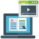Free Video Tutorial Online Learning Learning With Video Icon