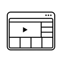 Free Video Website  Icon