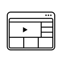 Free Video Website  Icon