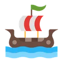 Free Viking Ship Boat Transportation Icon