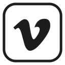 Free Vimeo Social Media Logo Icon