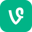 Free Vine Flat Logo Icon