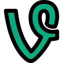 Free Vine Social Media Logo Logo Icon