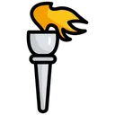 Free Vintage Torch Flashlight Battery Light Icon
