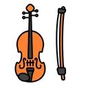 Free Violin Music Instrument Icon