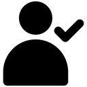 Free Verified Person User Ui Icon