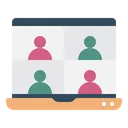 Free E Learning Virtual Training Video Conferencing Icon