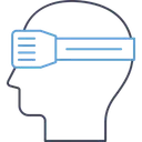 Free Head Mounted Display Head Mounted Device Virtual Reality Icon
