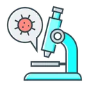 Free Investigacion Biologia Virus Corona Icono