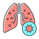 Free Pulmones Neumonia Virus Icono