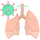 Free Virus Infection Coronavirus Injection Lungs Infection Icon