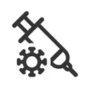 Free Virus Lab Research Syringe  Icône