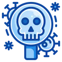 Free Filled Line Virus Glass Icon