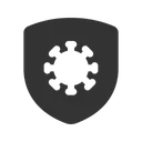 Free Virus Shield Protection Shield Icon