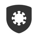 Free Virus Shield Virus Protection Shield Icon