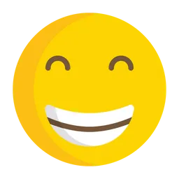 Free Visage souriant avec des yeux souriants Emoji Icône