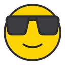 Free Copie Du Plan De Travail Visage Souriant Avec Des Lunettes De Soleil Visage Cool Icône