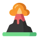 Free Volcano Mountain Natural Disaster Icon