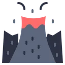 Free Volcano Mountain Danger Icon