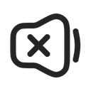 Free Volume Small Mute Alt Icon