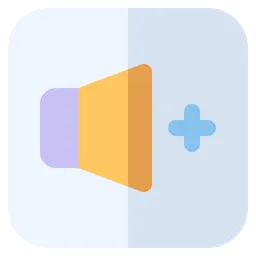 Free Volume Up  Icon