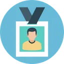 Free Volunteer Card Id Badge Identity Card Icon