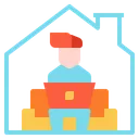 Free Arbeit Zu Hause Telearbeit Quarantane Symbol