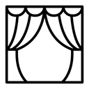 Free Vorhang  Symbol