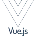 Free Vuejs Line Wordmark Icon
