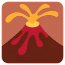 Free Vulkan Ausbruch Berg Symbol