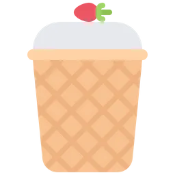 Free Waffle Cup  Icon